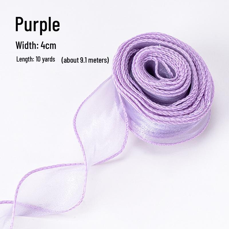 Elegant Fishtail Silk Ribbon for Cake and Bouquet Decoration