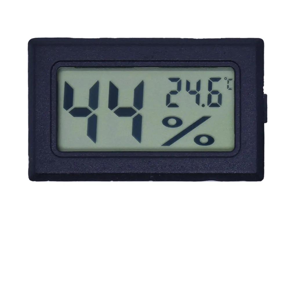 Mini Convenient Digital LCD Thermometer Sensor Hygrometer Gauge Refrigerator Aquarium Monitoring Display Humidity Detector