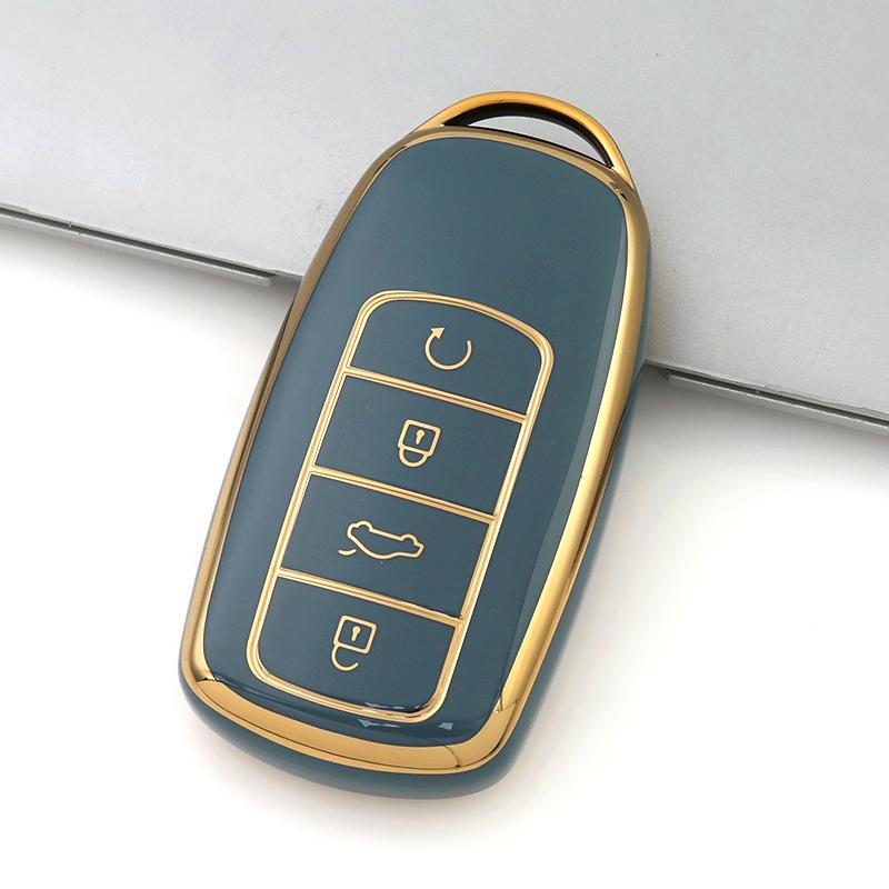 

Car Key Case Cover For Chery Tiggo 4 5X 7 Pro 8 Exeed Txl Tx Lx Tiggo 8 Pro Tiggo 8plus New 5 Plus 7 Pro 4 TPU Shell Fob Holder gold edge key cover серый