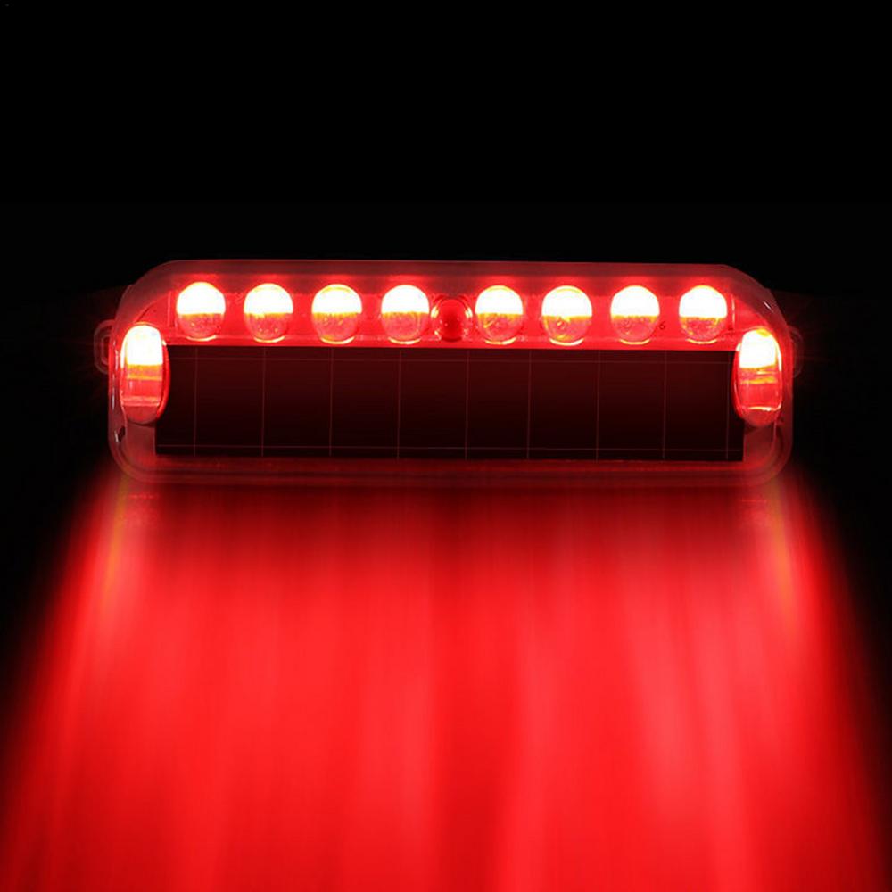 

LED Car Anti-rear-end Collision Light Anti-collision Warning Wiring Free Light Vibration Sensor Flashing Breathing Light Solar червоний