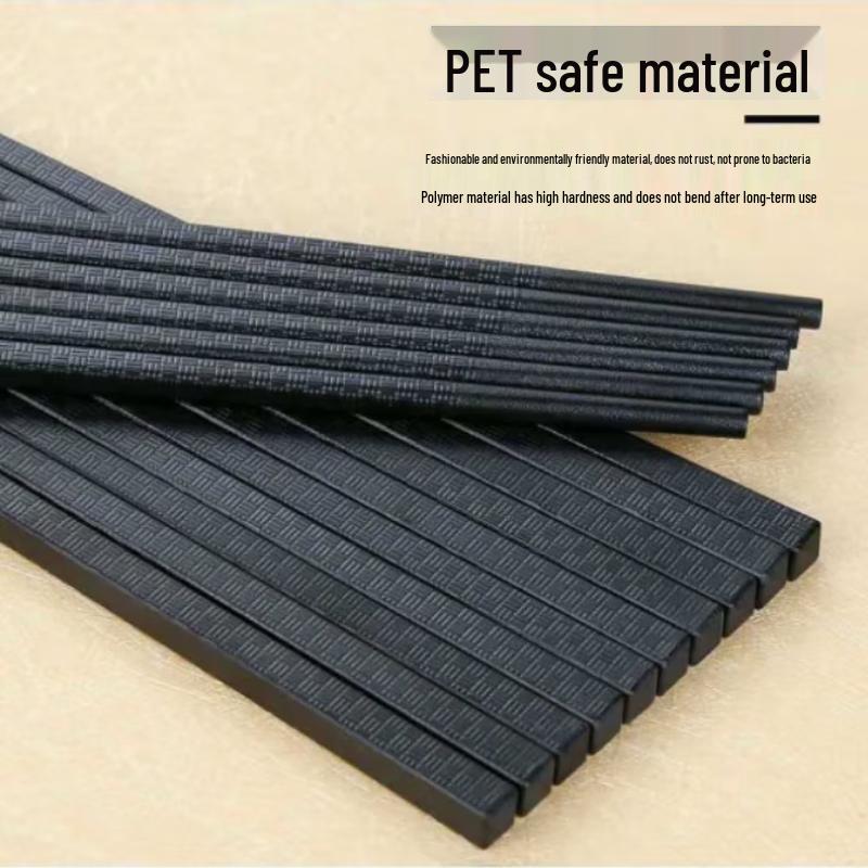 Weisiya Black Patterned Alloy Chopsticks