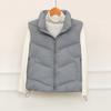 Women's Cotton Clothes Vest New Stand-up Collar Sleeveless Small Short Vest Pressed Rubber Vest
