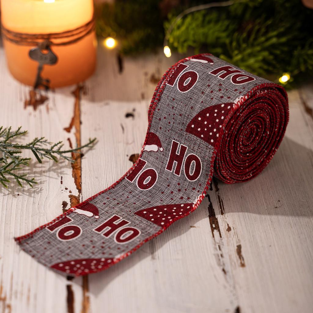 5m Christmas Snowman Ribbon Christmas Ribbon Christmas Tree Decoration Ribbon Gift Decoration Ribbon