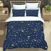 Universe Planets Decor Duvet Cover, Outer Space Theme Comforter Cover Teens Kids Starry Sky Series Quilt Cover Soft Bed Cover