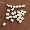 30Pcs, White Beads with Hole, Imitation Coral Loose Beads for Jewelry Making DIY Necklace Bracelet Anklet Accessories, Fun Crafts for Men Women 7mm
