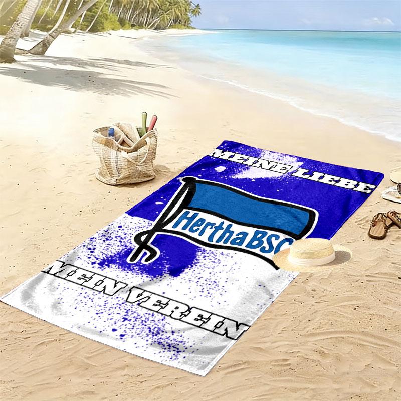 Hertha Soul Print Beach Towel, Large Soft Quick Dry Towel for Beach Camping Swimming