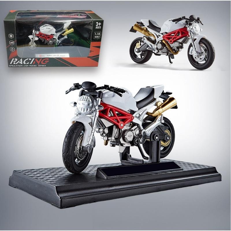 1PC 1:18 alloy motorcycle model Yamaha locomotive ornament simulation toy gift model car
