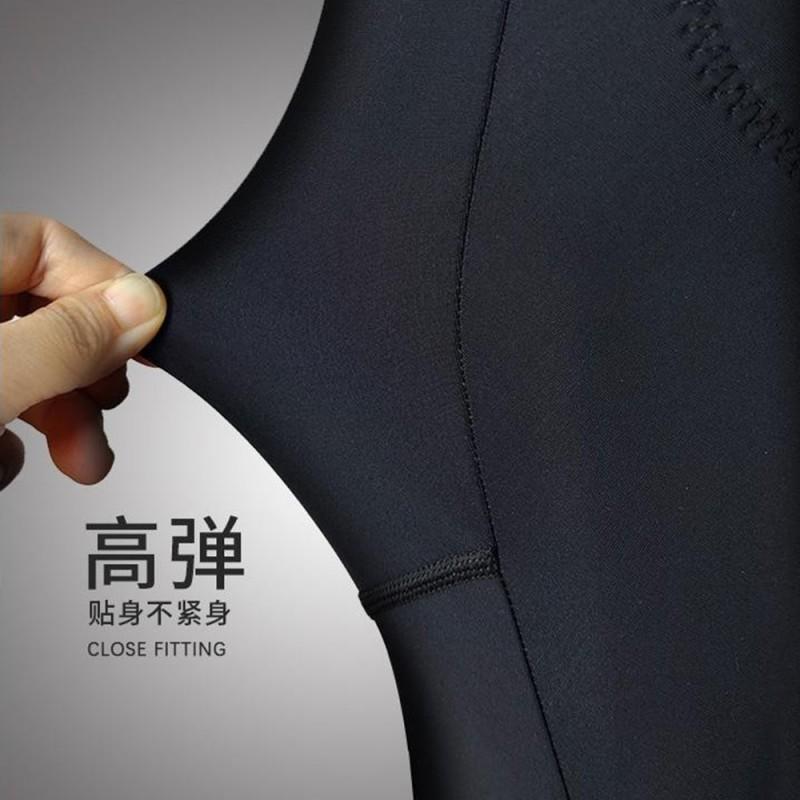 Mens 3/4 Cycling Shorts With Bib Straps Road Mountain Bike Riding