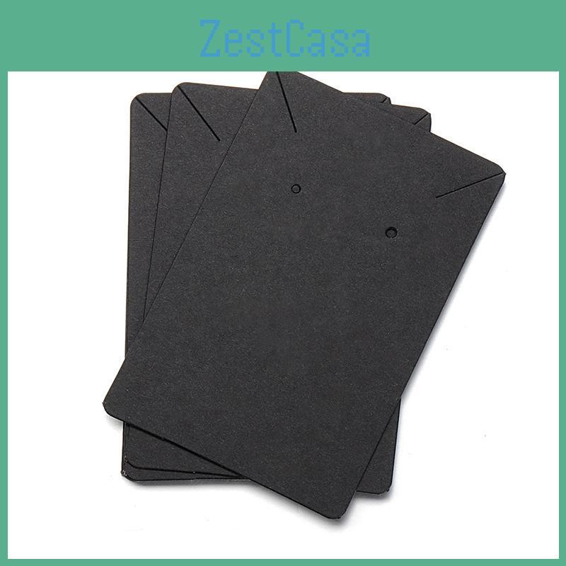 100 Earring Pcs Cards 6x9cm Blank Kraft Paper Tag With 100 Opp Bags For Displaying Necklaces