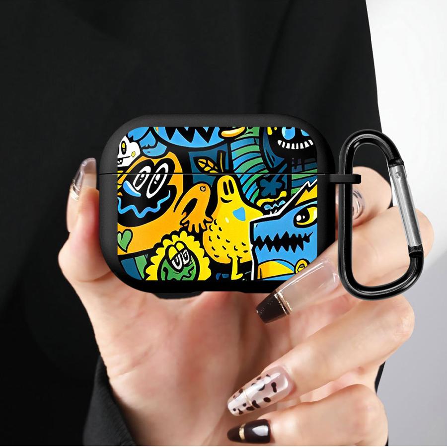 Graffiti Drucke Weiche Kopfhörerhüllen Schutzhülle Für Airpods Pro 1 2 Pro3 Pro2 3 4