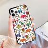 Cute Dino Dinosaur Phone Case for iPhone 17 Air 16 16e 15 Plus for Apple 13 11 12 14 Pro Max Cover  coque fundas Shell