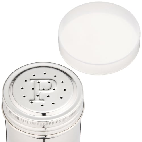 Endo Shoji Commercial TKG Seasoning Can, Long (with Acrylic Lid), P Can, 18-8 Stainless Steel, BTY8003