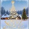 Home Decoration Large Christmas Tree Window Stickers Golden Removable Xmas Decals Creative Waterproof Wallpaper Glass