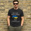 Ich schreie nicht, ich bin Ukrainer T-Shirts Herren 100% Baumwolle Lustiges T-Shirt Rundhals T-Shirts Kurzarm Oberteile Grafik