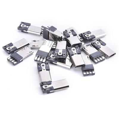 20 stuks 4-pins micro-usb-jack-usb-stekker mannelijke connector-poort-sockect-stekkerklemmen