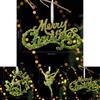 Christmas Tree Scene Decor With Glitter Snowflake Ornaments And Acrylic Material For Holiday Celebrations