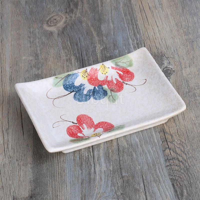 Ceramic Plate Sushi Porcelain rectangle Dish Dessert Plates Salad Platter Dinner Plato Kitchen Tableware Food Decorative Tray