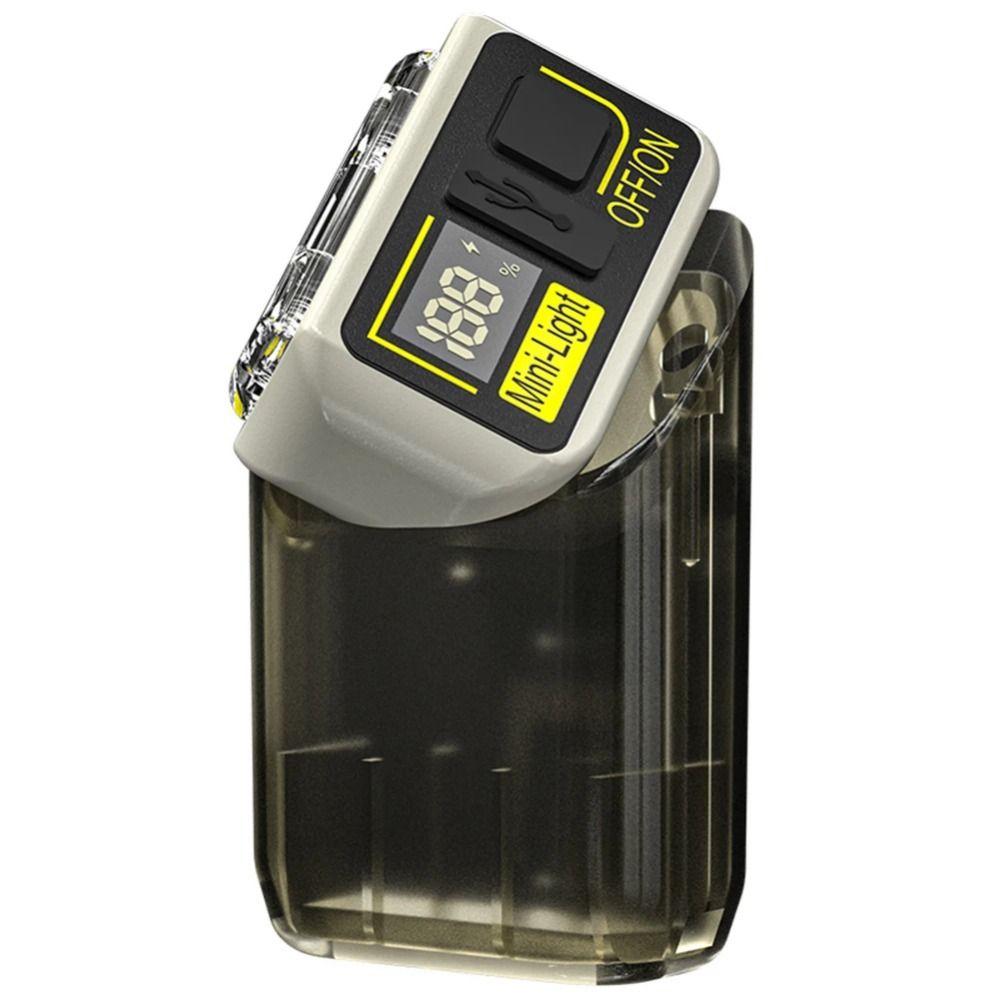 1200mAh Mini Magnetic Flashlight Waterproof Hat Clip Light Pocket Camping Light  Hiking