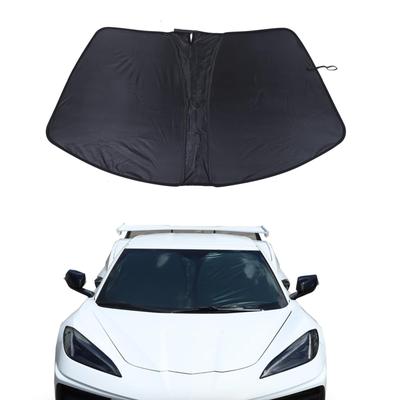 Compatible with Corvette C8 (2020-Present), Car Sunshade, Windshield Sunshade, Magical Shade, Front Sunshade, Light Blocking, Heat Insulation, UV Prot