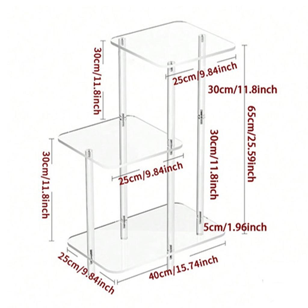 Transparent Acrylic Coffee Table Modern Sofa Beside Corner Tables Simple Living Room Side Table Portable Bedroom Storage Rack