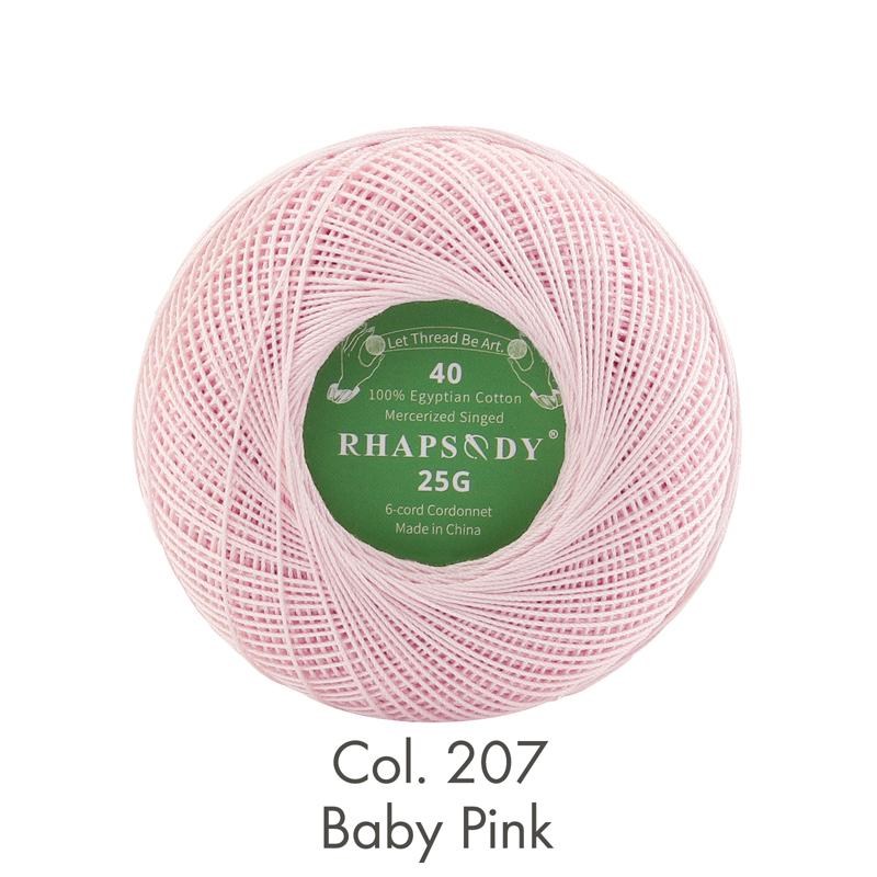 Rhapsody Premium Cotton Crochet Thread Size 40 for Tatting Needlepoint Knitting Bobbin Lace Quilting Sewing Mercerized