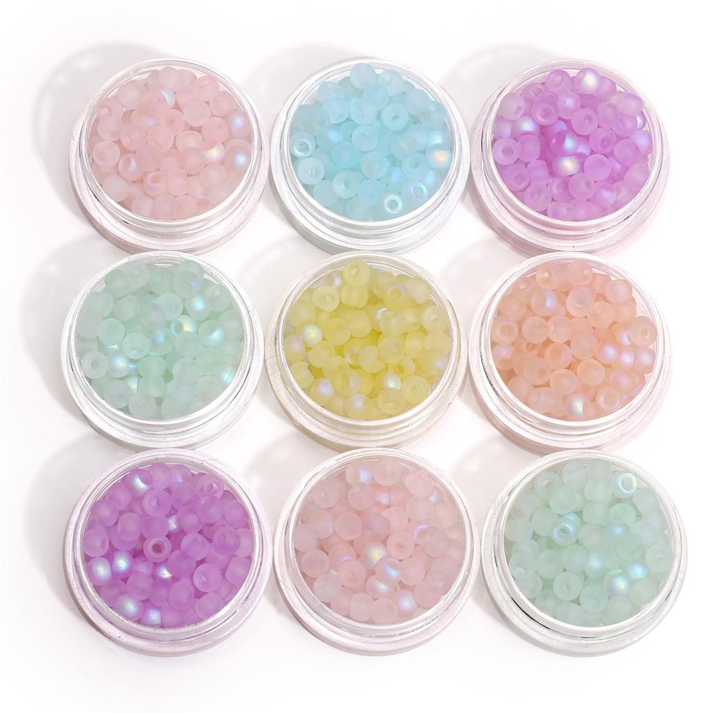 85/170Pcs Domestic Premium Glass frosted Aurora Seed Beads DIY Bracelet Necklace For Jewelry Making Accessories