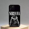 K-Kurt N-Nirvana C-Cobain Phone Case For iPhone17,16,15,14,13,12 Plus,Max Soft Silicone Black Cover
