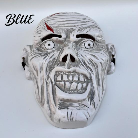 Realistische Zombie-Maske Horror Halloween-Maske Vollgesichts-Atmungsaktive Augen- & Nasenöffnungen Leichtgewichtige Party Verstellbarer Riemen für Erwachsene Gruselige Verkleidung