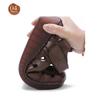 Women Orthotic Sandals Cowhide Leather Mary Jane Shoes Wedged Heel Orthopedic Closed Toe Sandals