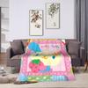 Usahana Cartoon Super Soft Blanket  Girls Boys Plush Bedding Throws Pattern Couch Chair Flannel Bedspread Sofa Bed Cover