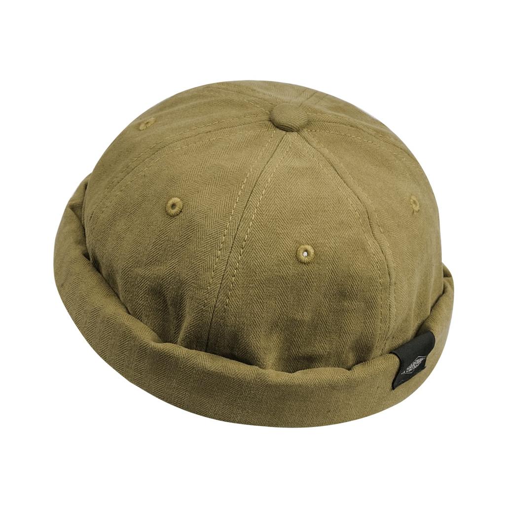 Clape Sag Round Solid Roll Cotton No Watch Retro Unisex Men's Fisherman's Cap, Cap, Cap, Color, Cap, Hat, Brim, Cap, Shallow, Cap, Soft, Adjustable,