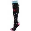 1Pair Snug Support Stockings For Compression Wear Cooling Running Cycling Pressure Soccer Adult Sock Korean Edition Network Pressure Socks