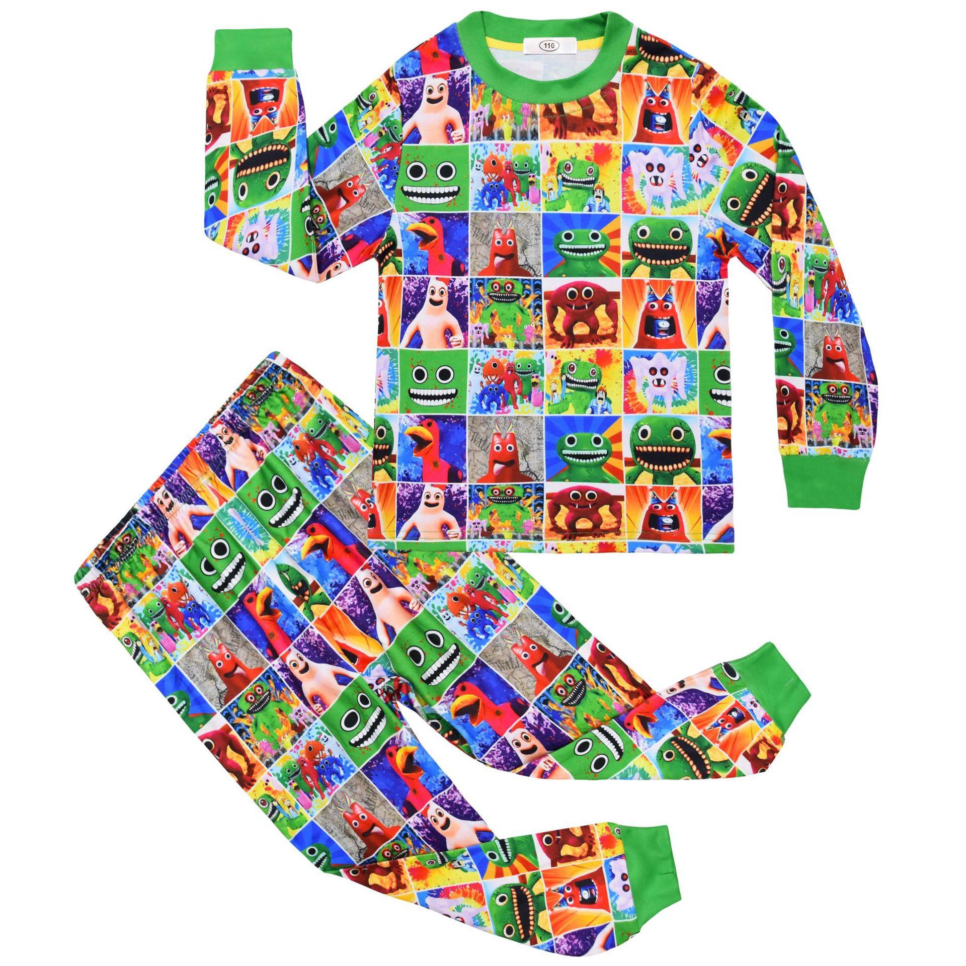 

Long-Sleeved Set, Cartoon Digital Printing Clothing, Medium And Large Children S Long-Sleeved Loungewear Set 7749 110