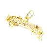 Les Trésors De Lily [B9789] - Gold Plated 'Horse Riding' Pendant Golden