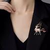 Cute Christmas Deer Brooch, Unique Brooch, Elegant and High-end, Animal Pin, Anti-glare