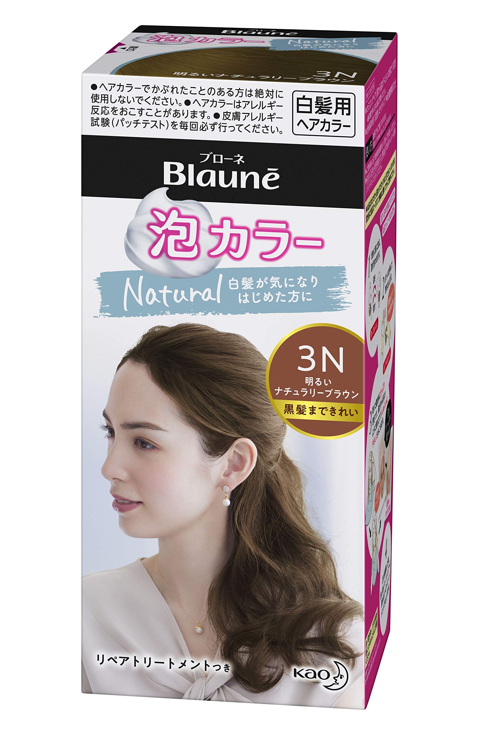 

Blaune Foam Color 3N Light Naturally Brown 108ml 1 bottle [Quasi-drug] (x 1)