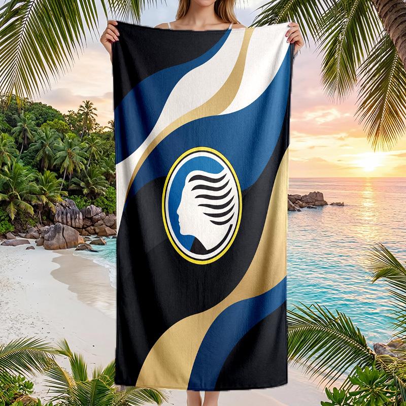 Asciugamano da Spiaggia Asciugatura Rapida in Microfibra Assorbente Portatile da Viaggio per Nuoto Atalanta FC