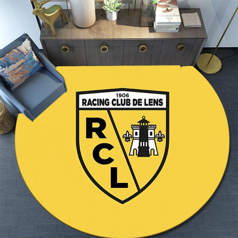 Racing Club De Lens2,Round Area Rug,Carpet Rug for Living Room Bedroom Sofa Playroom Decor,Non-slip Floor Mat
