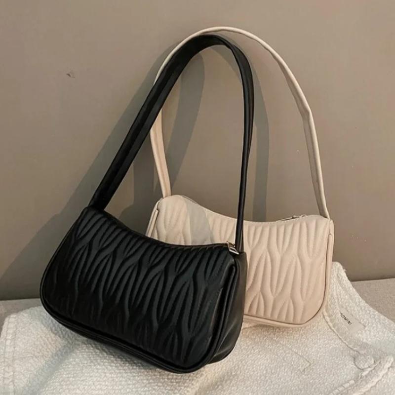 Pu Leather Fashion Ladies Shoulder Bag New Underarm Bag Solid Color Shoulder Small Square Bag Handbag Bolsos Para Mujer