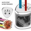 New Two-hole Electric Automatic Pencil Sharpener Switch Pencil Sharpener Home Office School Supplies Stationery Art