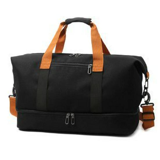 Trolley Handle Travel Bag: Large Capacity, Wet/Dry Separation, Print Logo, Independent Shoe Compartment