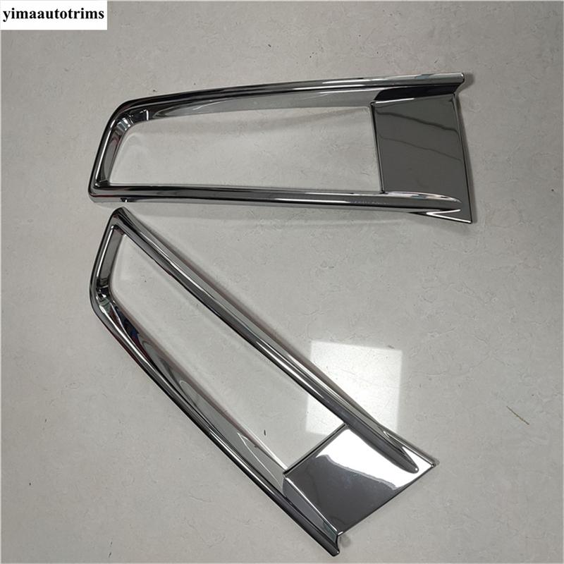 Car Front Rear Fog Lamp Light Frame Stickers Cover Trim For VW Volkswagen Touran 2016 -  ABS Chrome Accessories Exterior Kit