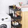 For Multi-Layer Trolley Rack Kitchen Floor Bedroom Organizer Cart Wheeled Bathroom Storage Rack Shelves Kitchen