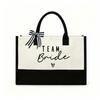 Exclusive Team Bride Canvas Tote Bag for Bridesmaid & Bachelorette Party