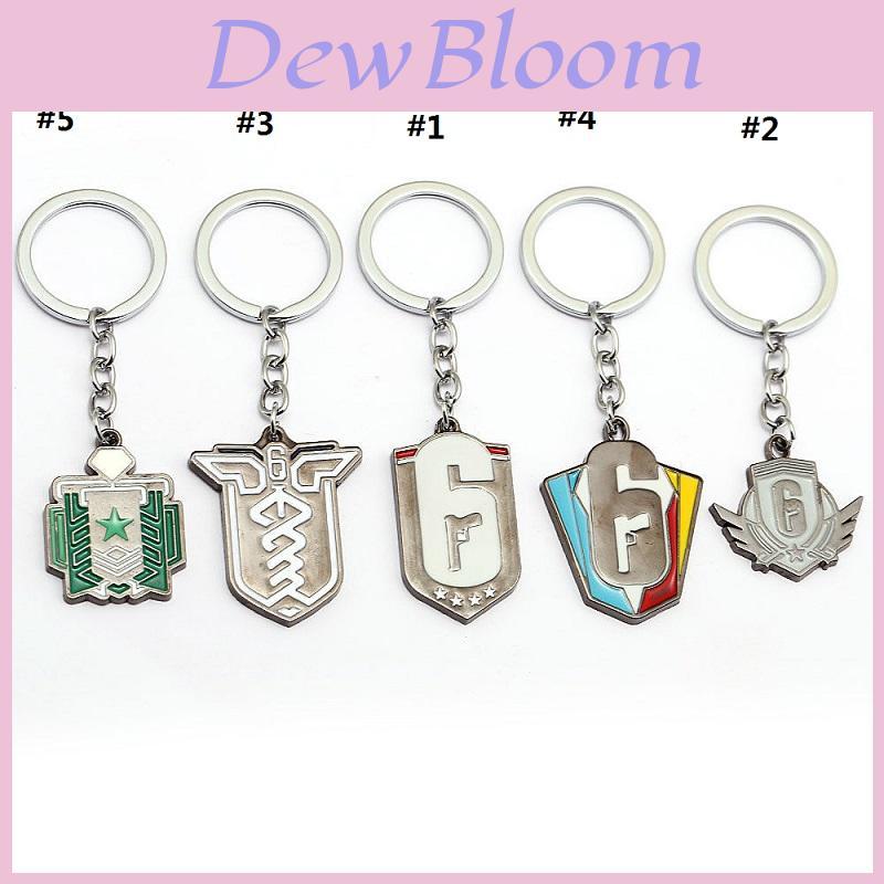 Clancys Ps4game Tom Rainbow Six Siege Logo Colgante de Metal Llavero Regalos Para Hombres