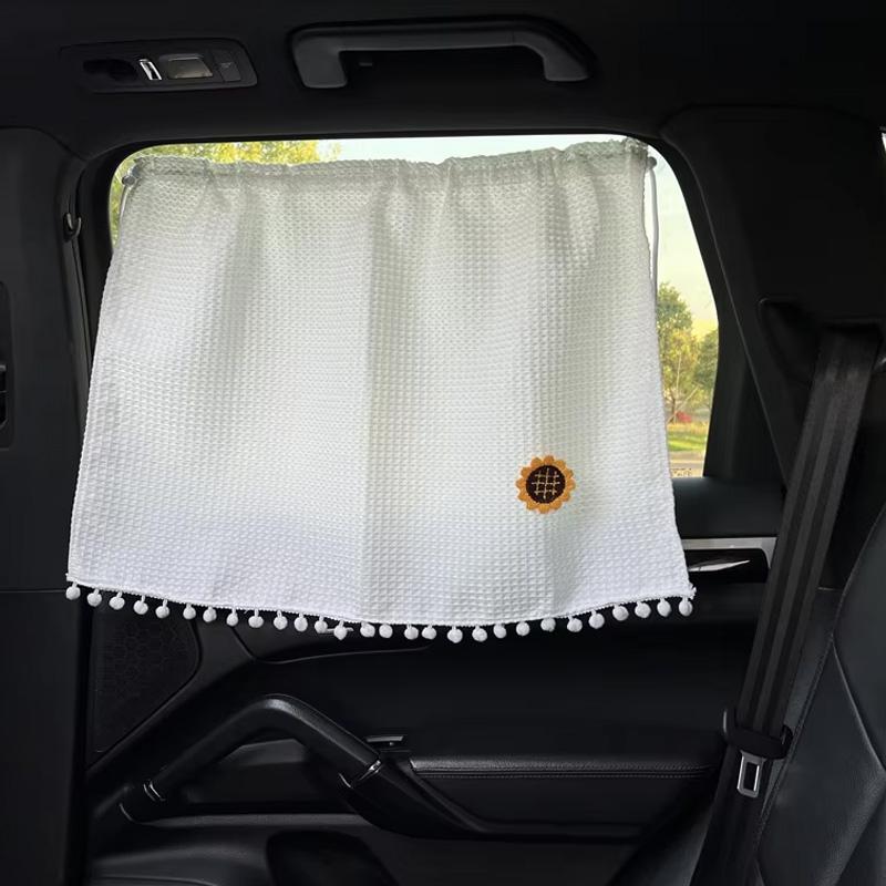 

Foldable Breathable Cartoon Flower Car Window Sunshade Cover Side Window Sunshade UV Protection For Kid Baby Children