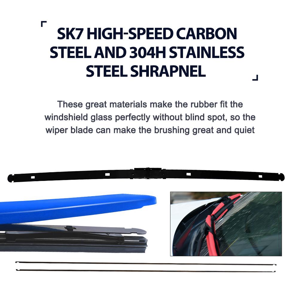 LNJING Colorful Car Wipers For Opel Vauxhall Zafira B A05 2005-2019