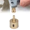  Hole Saw Carbon Steel Tile Holes Opener Drill Bit for Porcelain Glass Triangular Shank