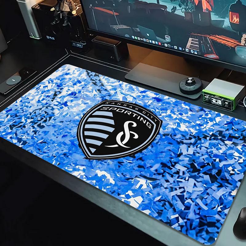 Sporting Kansas City Large Size Mouse Pad Large Gaming Table Cushion Non-slip Laptop Tablet Big Mousepad XXL Mat Mini PC Playmat With Lock edge