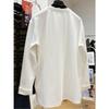 2026 Spring Women's Loose Casual Solid Color Long Sleeve Round Neck T-shirt